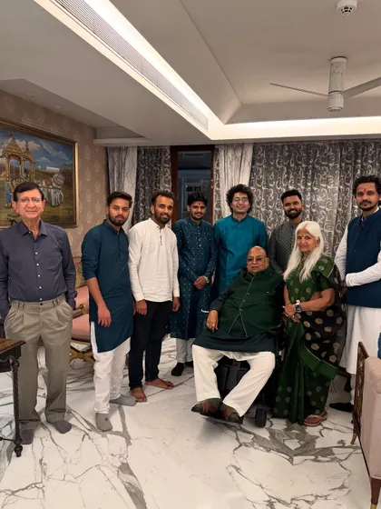 With the artists and organizers of 'Bazm e Khaas' in Delhi, an initiative for promoting Ghazal and classical music.