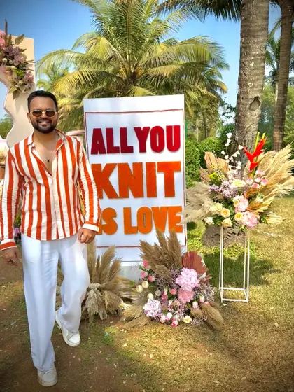 Goa carnival ready. My outfit and energy are all set for a beachside wedding celebration at the beautiful ITC Grand Goa.