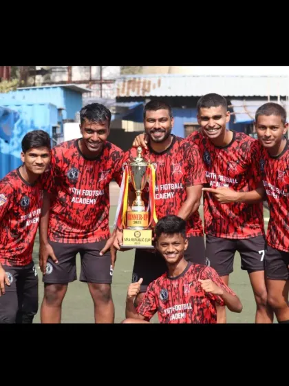 A group of our senior players posing with the runner-up trophy. The bond and camaraderie within the team are our greatest strengths.