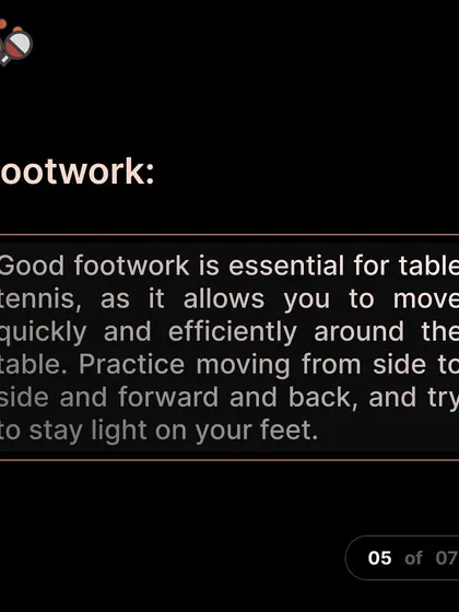 Excellent footwork allows you to be in the right place at the right time. We practice movement drills to ensure players are always light on their feet and ready for the next shot.
