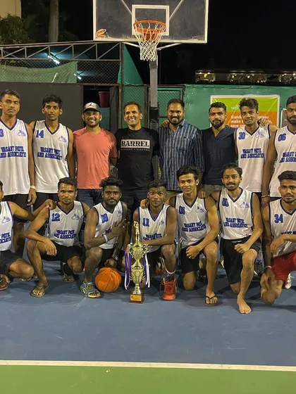 The team after finishing as runners-up at the DG Cup 2021.