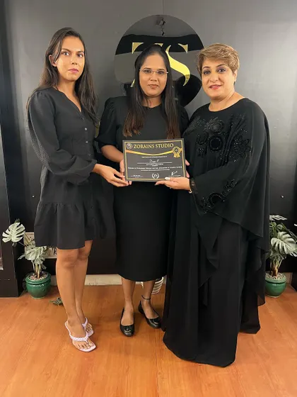Another happy graduate from Zorain's Studio.