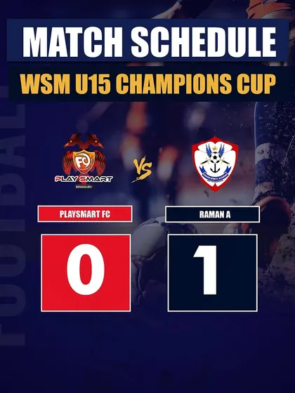 A hard-fought battle in the WSM U15 Champions Cup ends in a narrow 0-1 loss. We are proud of the team's determination.