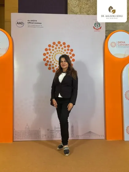 At the India Conclave, a collaborative meet with the American Association of Dermatology (AAD). I had the honor of moderating a panel on managing acne in skin of color.