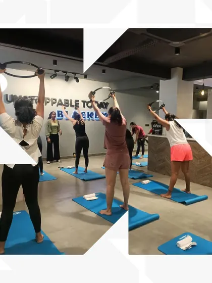 Using tools like the Pilates ring, our members engage their muscles in new ways during a Mat Pilates workshop. It's another way we provide diverse training options.