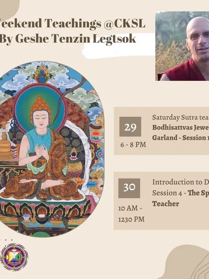 Geshe Tenzin Legtsok teaches on the "Bodhisattva's Jewel Garland" and the role of "The Spiritual Teacher." Understanding how to rely on a guru is crucial for progressing on the Bodhisattva path.