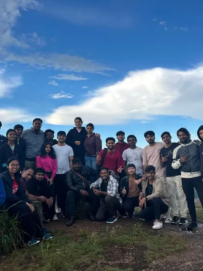 The whole gang together after a successful trek to Narayana Giri. You come as strangers, but you leave as part of a community.