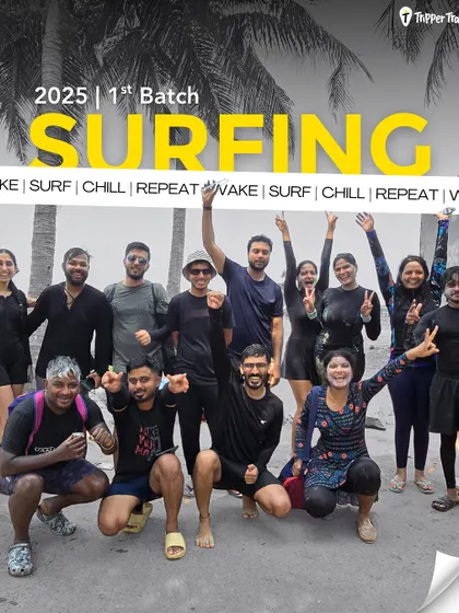 Wake, surf, chill, repeat. That was the mantra for our first surfing batch of 2025 in Mulki. This is the crew, stoked after a session of catching waves and making memories. Ready to join the next one?