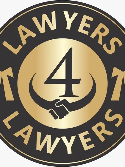 The official logo of 'Lawyers4Lawyers'. It represents our core philosophy: unity, support, and strength within the legal fraternity.