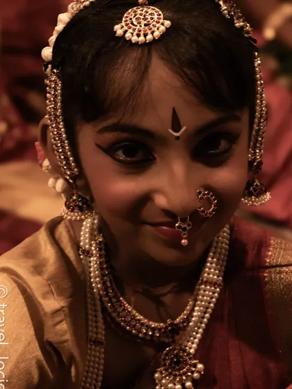 A young dancer from our 'Shakti Stuti' performance. It is a joy to see the next generation embrace our cultural traditions with such dedication.