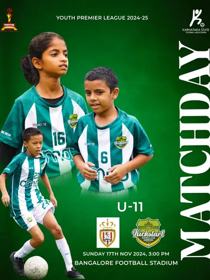 The excitement builds for the Youth Premier League. A matchday announcement for our U-11 team's big game against Ronaldo FC.