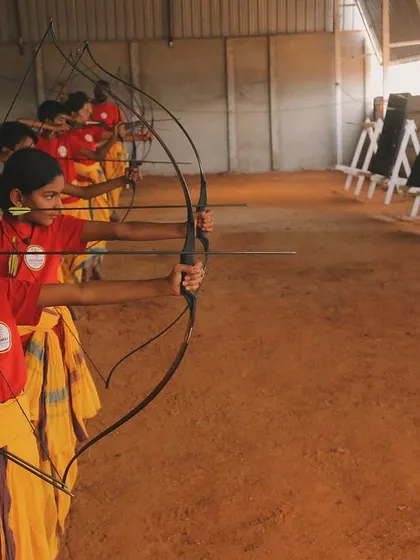 The focus in their eyes is matched by the joy in their hearts. I teach my students that the goal is not just to hit the target, but to find stillness and happiness in the process of drawing the bow.