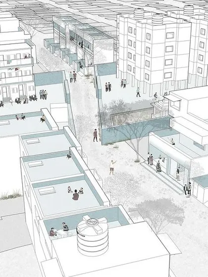 These drawings are not just representations, but analytical tools that help us understand the existing urban fabric before we propose to add to it.