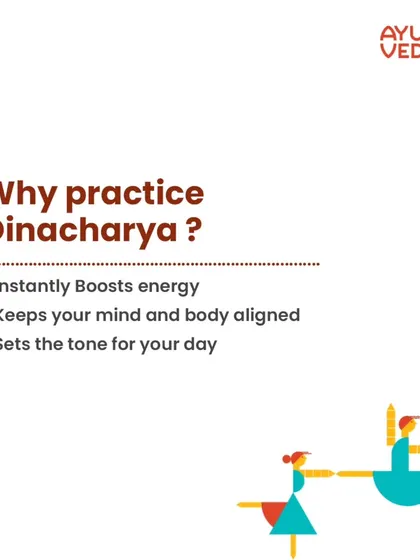 Why should you practice Dinacharya? It instantly boosts your energy, keeps your mind and body aligned, and sets a positive and productive tone for your day.