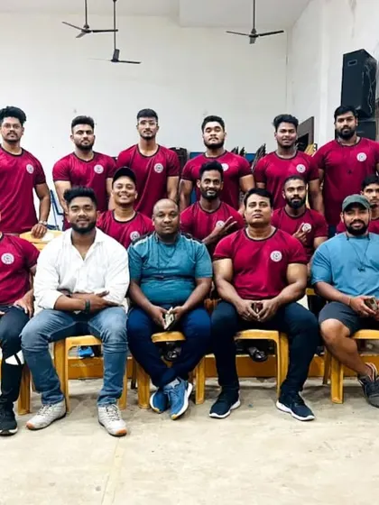 Our team at the national championship in Trichy. We travel as a unit, support each other like brothers, and represent our state with pride and power.