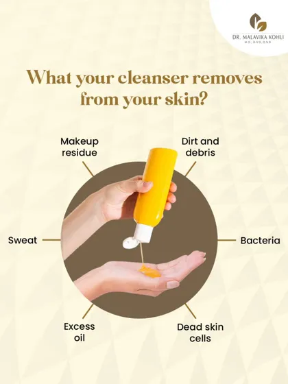 A cleanser's role is foundational in any skincare regimen. It removes not just makeup residue but also accumulated dirt, sweat, excess oil, bacteria, and dead skin cells, creating a clean slate for your other products to work effectively.