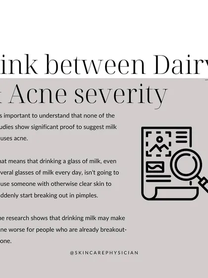 There is a lot of debate about the link between dairy and acne. Research suggests that while milk may not cause acne in clear-skinned individuals, it can worsen breakouts for those who are already acne-prone.