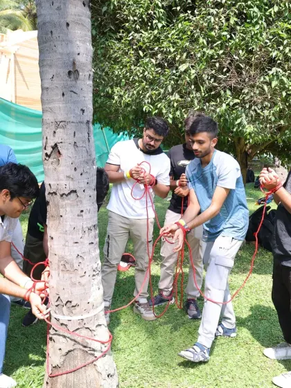 A classic team-building puzzle. This rope-tying challenge looks simple but requires a surprising amount of teamwork and strategic thinking to solve, leading to great "aha" moments.
