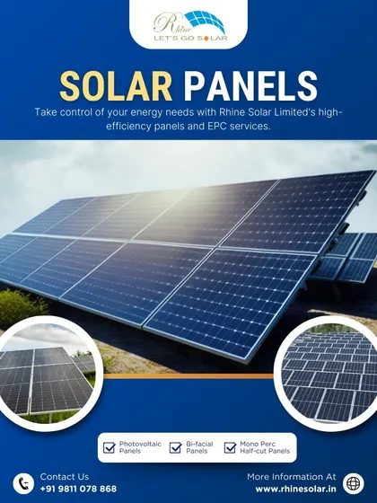 Take control of your energy needs with our high-efficiency panels and EPC services. We offer Photovoltaic, Bifacial, and Mono PERC half-cut panels.