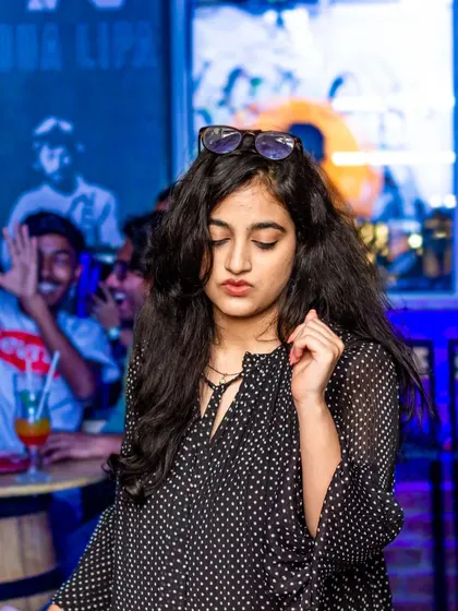 A guest lost in the music, dancing with her eyes closed. It's a place to truly feel the beat and let everything else go.