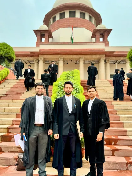 Another view with my team at the Supreme Court. We work together to ensure every legal strategy is robust and well-planned, making our collective efforts greater than the sum of their parts.