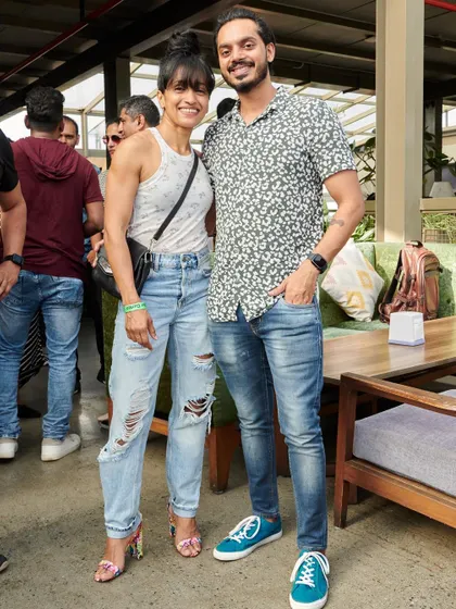 Pictured here with the incredibly fit Shwetha Shetty at a community event. It's great to connect with fellow trainers who are at the top of their game.