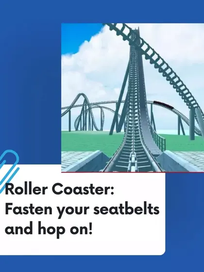 A graphic showcasing the thrilling perspective of our VR Roller Coaster. This experience is a guaranteed crowd-pleaser, offering high-impact entertainment for guests of all ages.