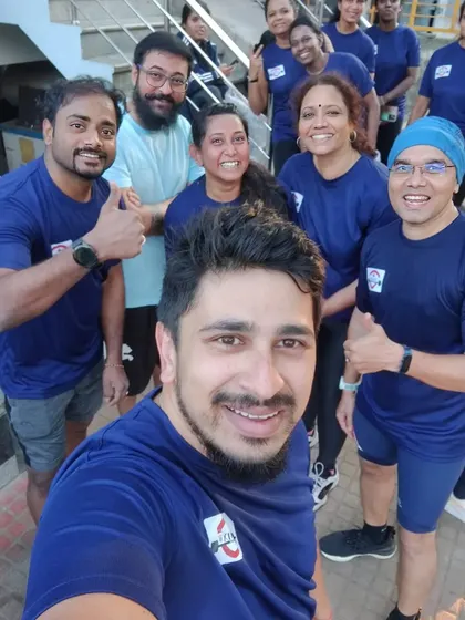 Our team of Finix runners getting ready for the Namma Finix 5k run. We encourage and participate in outdoor fitness events to build endurance and community spirit together.