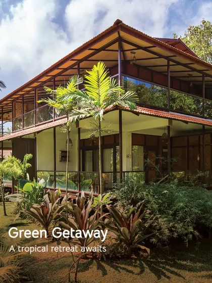 A tropical retreat awaits. Our multi-level villas offer ample space and stunning views, making them a perfect green getaway.