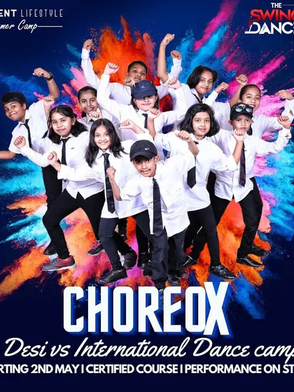 Our junior students in action, representing the energy of our Choreo X dance camp. This program is a great way for young dancers to experience different styles and perform on stage.