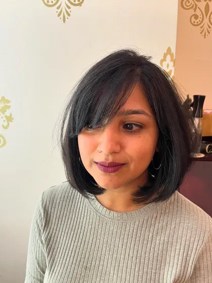 This bob is chic, timeless, and easy to style.