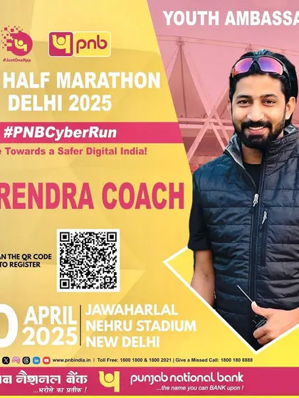 As the Youth Ambassador for the PNB Half Marathon. It's an honor to partner with national brands to promote a message of fitness and a safer digital India. This role allows me to inspire thousands of young runners.