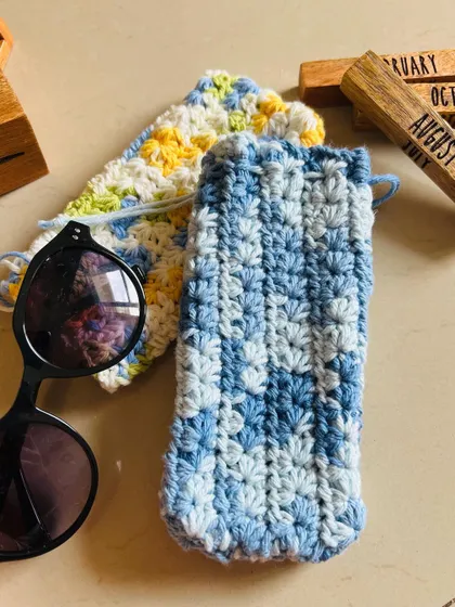 My handmade sunglasses pouches are a great way to protect your eyewear in style.