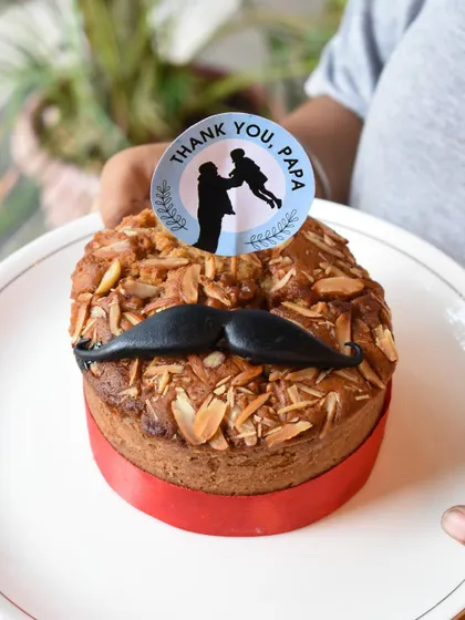 Our special whole wheat jaggery cake for Father's Day, a healthier option for the health-conscious papas and dadas.
