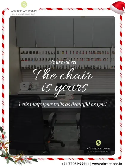 We are ready to create your festive and elegant Christmas nails. Take a seat and let us work our magic.