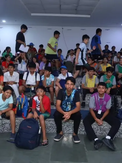 Students and participants gather for the 'Nautica 2025' Inter-School Aquatic Meet. Hosting such large-scale events allows us to foster a sense of community and sportsmanship among schools in the region.