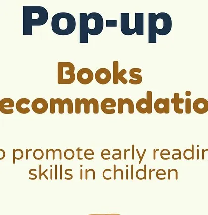 I highly recommend pop-up books to promote early reading skills. The interactive element keeps children engaged and helps them develop a love for stories from a young age.