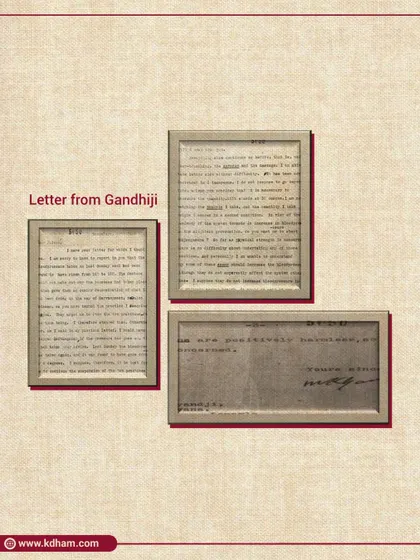 The guidance continued for months through correspondence. These letters from Gandhiji, archived at the National Archives of India, document their profound discussions on yoga and health.