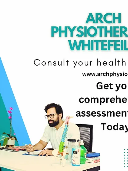 Get your comprehensive assessment done today. During your first visit, we conduct a full evaluation to understand your condition, as seen here with me consulting a client in our office.