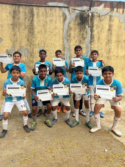 The U-13 team after competing in the UYC Championship. Every match is a learning opportunity.