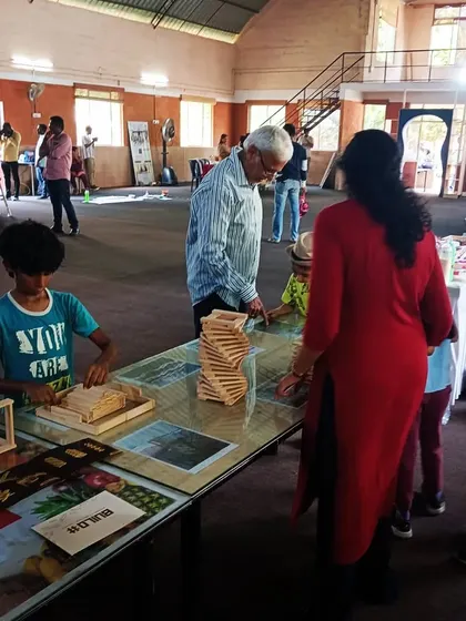 This young man was completely focused, using his natural intelligence to create multiple structures from his own imagination. It's thrilling for me to see a child take the basic tools and create something entirely new, without any instructions.