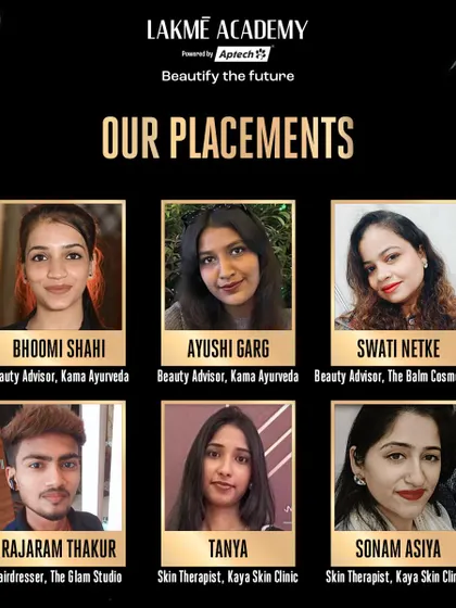 We celebrate our students' achievements. Here are some of our recent placements at top brands like Kama Ayurveda, The Balm Cosmetics, and Kaya Skin Clinic. Their success stories are our proudest moments.