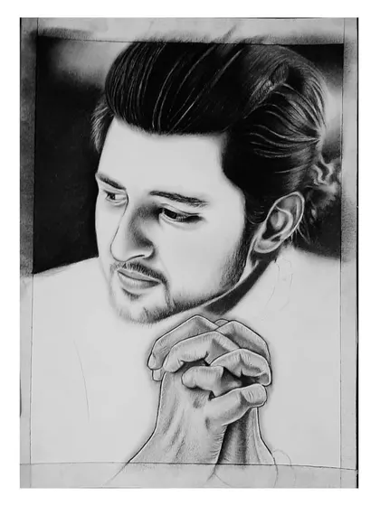 Follow the 96-hour creation of my Darshan Raval portrait. These images show how I build the hair, face, and hands, layer by layer, to achieve a realistic look.