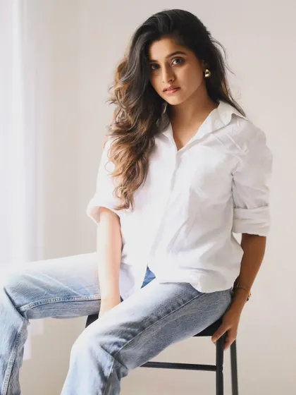 Another variation, showing a different angle and mood. The simplicity of the setup allows the subject's personality to shine.