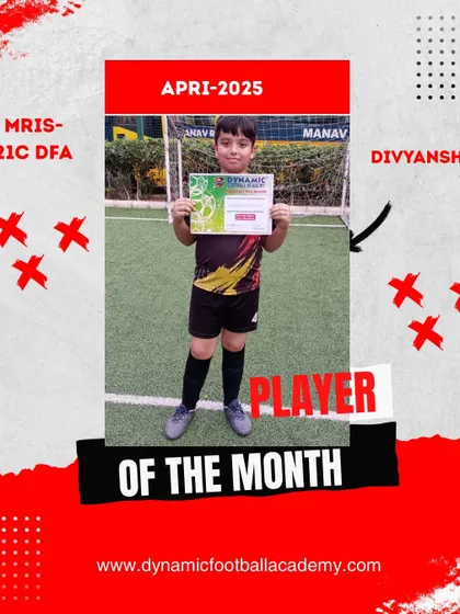 Divyansh, Player of the Month for April 2025.