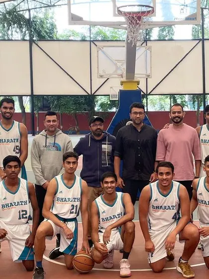 Team photo of Bharath Sports Union, winners of the KSBBA State 'B' Division league.