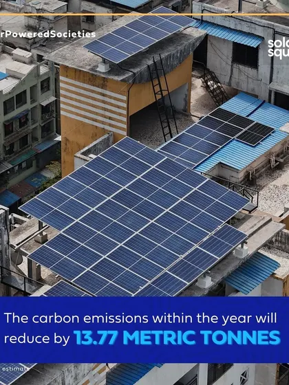 In its first year, the solar installation at Sea Queen Excellency is estimated to reduce carbon emissions by 13.77 metric tonnes.