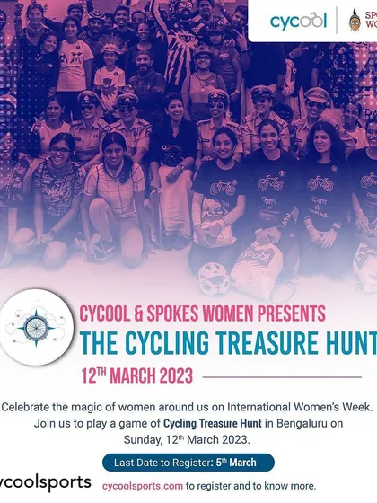 Announcing the 3rd Edition of The Cycling Treasure Hunt. A gamified fun ride to celebrate the strong, inspiring women in your life.