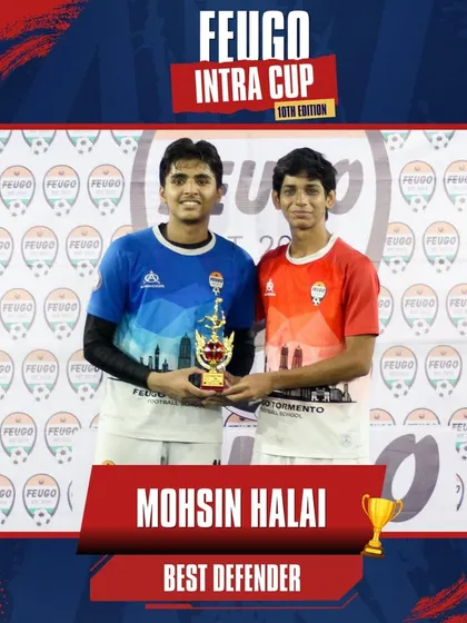 Mohsin Halai, recognized as the Best Defender for his dominant defensive work in the U-17/19 category.