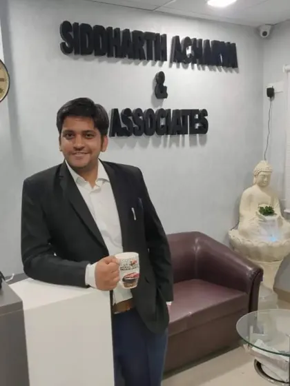 A moment of calm in the reception area of my office, Siddharth Acharya & Associates.